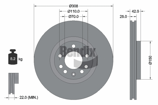 Brake Disc (BDS1046HC)