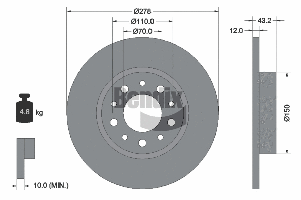 Brake Disc (BDS1799)