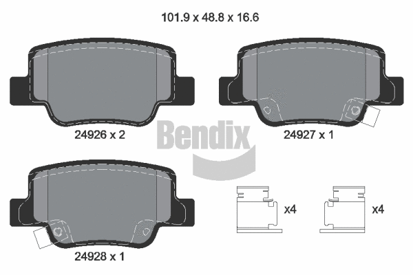 Brake Pad Set, disc brake (BPD2207)