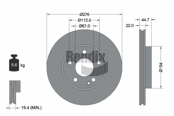 Brake Disc (BDS1119)