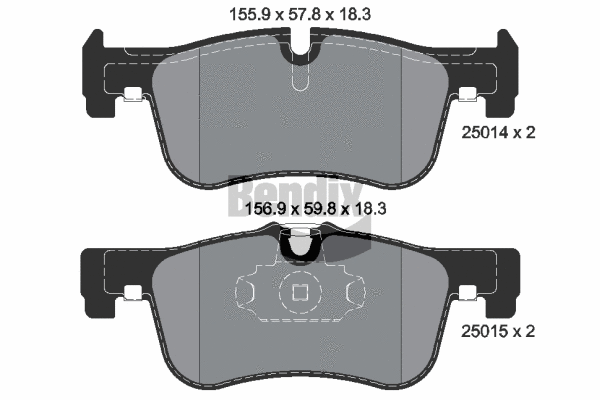Brake Pad Set, disc brake (BPD1085)