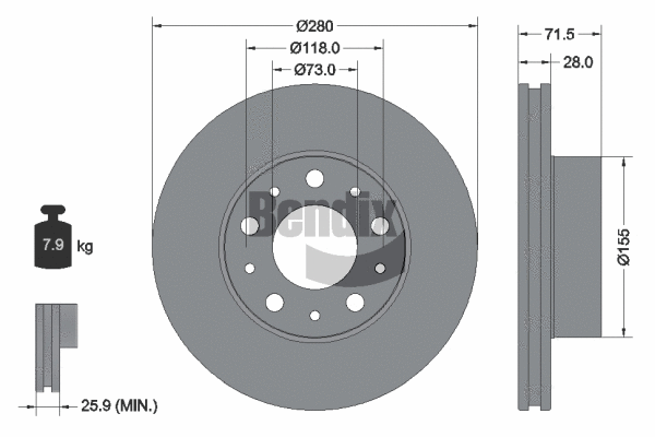 Brake Disc (BDS1047)