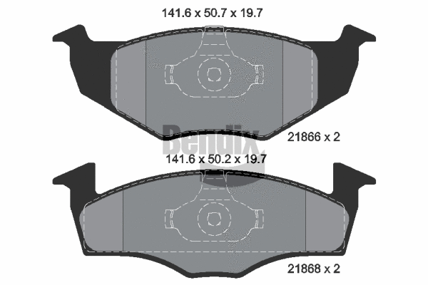 Brake Pad Set, disc brake (BPD1549)