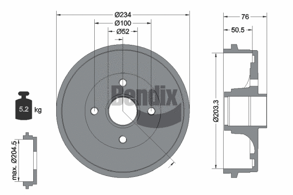 Brake Drum (BDM1093)
