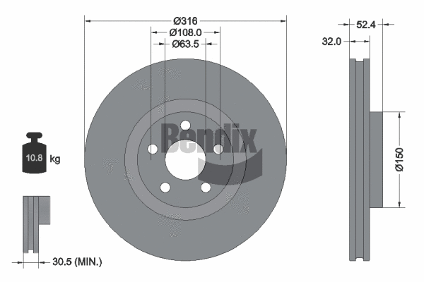 Brake Disc (BDS1571HC)