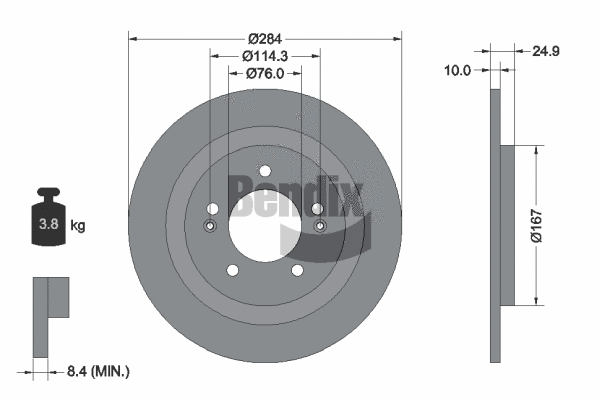 Brake Disc (BDS1743)