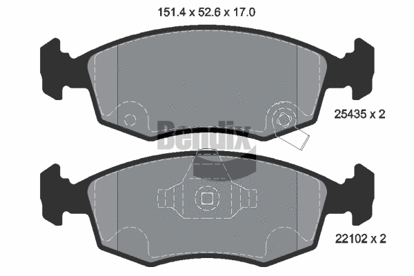 Brake Pad Set, disc brake (BPD1640)