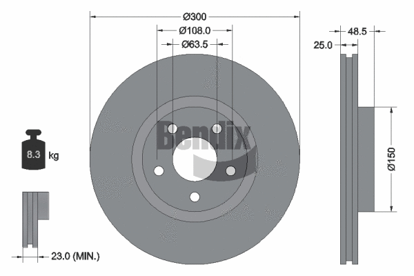 Brake Disc (BDS1105HC)