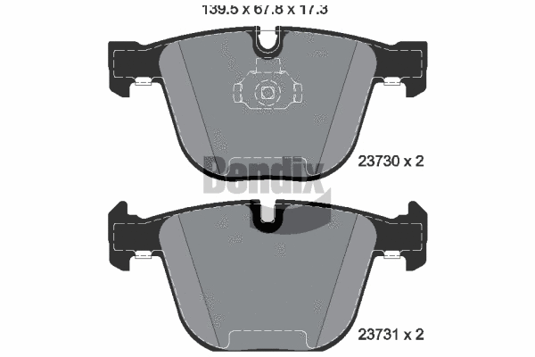 Brake Pad Set, disc brake (BPD1469)