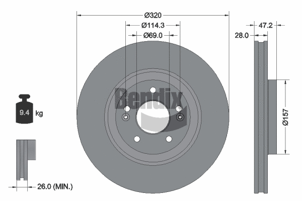 Brake Disc (BDS1599)