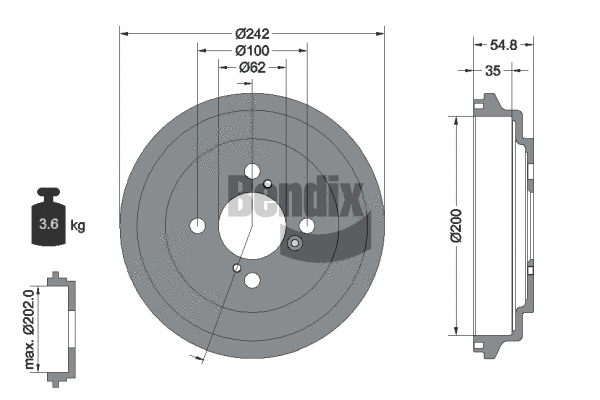 Brake Drum (BDM1168)