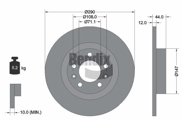 Brake Disc (BDS1072)