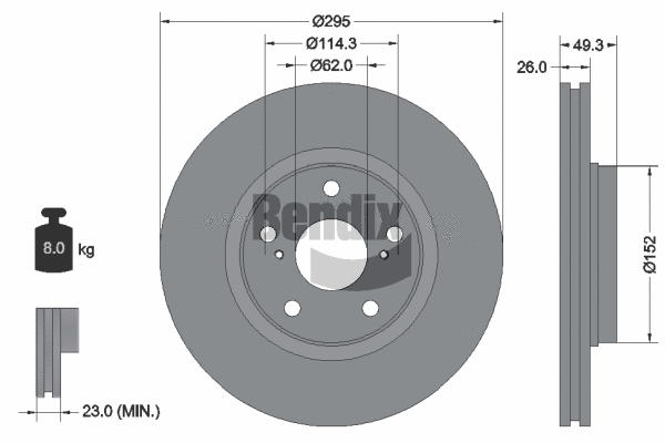 Brake Disc (BDS1137)