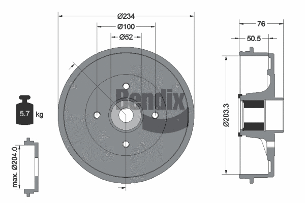 Brake Drum (BDM1151)