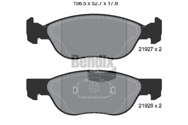 Brake Pad Set, disc brake (BPD1362)