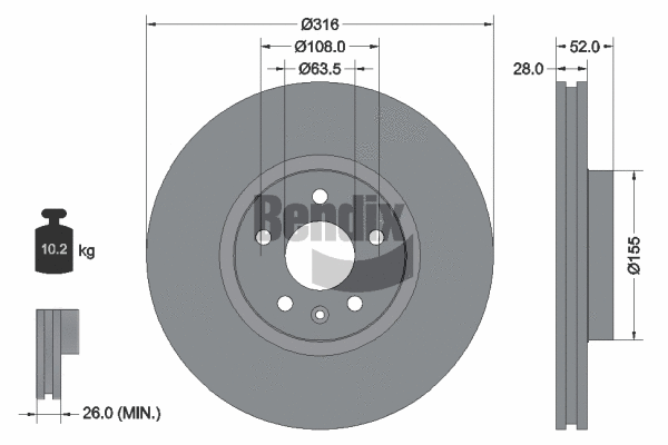 Brake Disc (BDS1429HC)