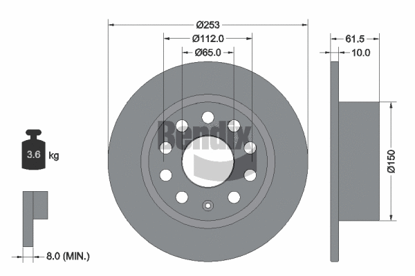 Brake Disc (BDS1601)