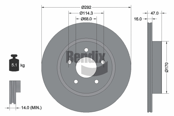 Brake Disc (BDS1549)