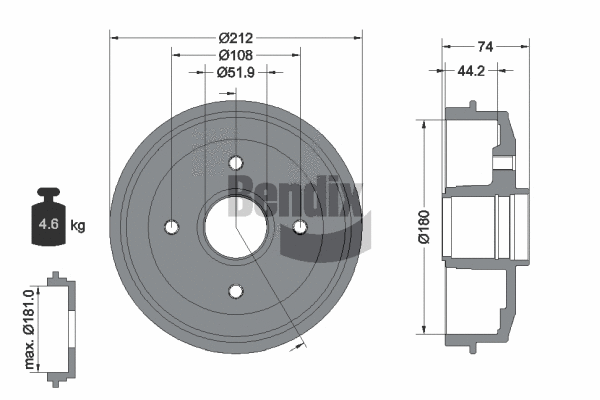Brake Drum (BDM1016)