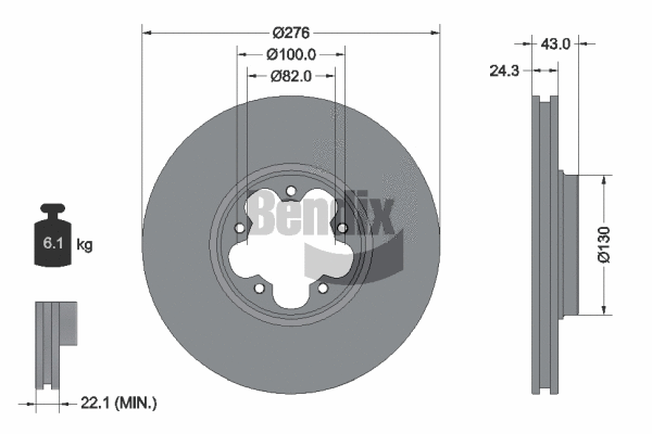 Brake Disc (BDS1336)
