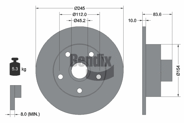 Brake Disc (BDS1354)