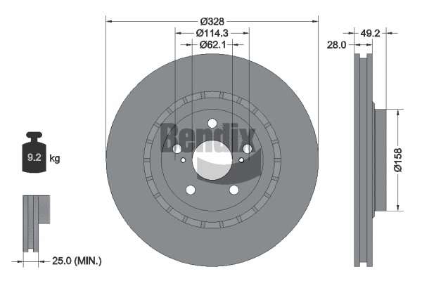 Brake Disc (BDS1426HC)