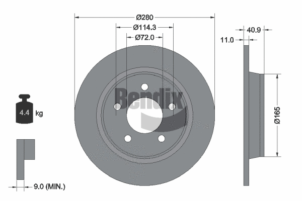 Brake Disc (BDS1738)