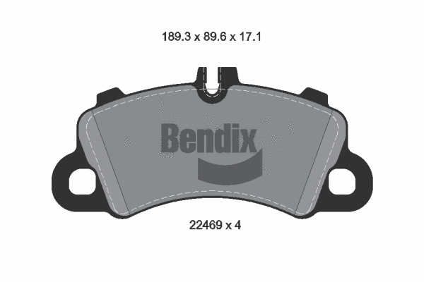 Brake Pad Set, disc brake (BPD1666)