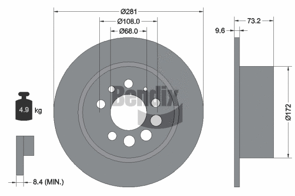 Brake Disc (BDS1950)
