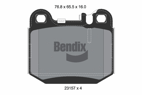 Brake Pad Set, disc brake (BPD1318)