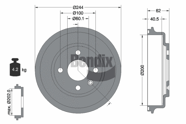 Brake Drum (BDM1107)