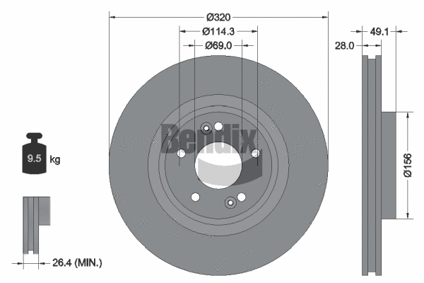 Brake Disc (BDS2070)