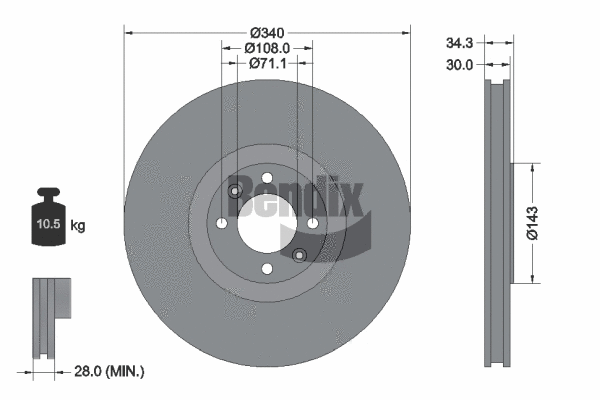 Brake Disc (BDS1411)