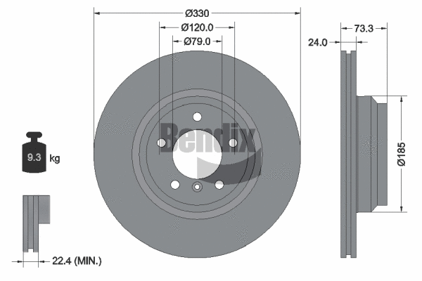 Brake Disc (BDS1212HC)