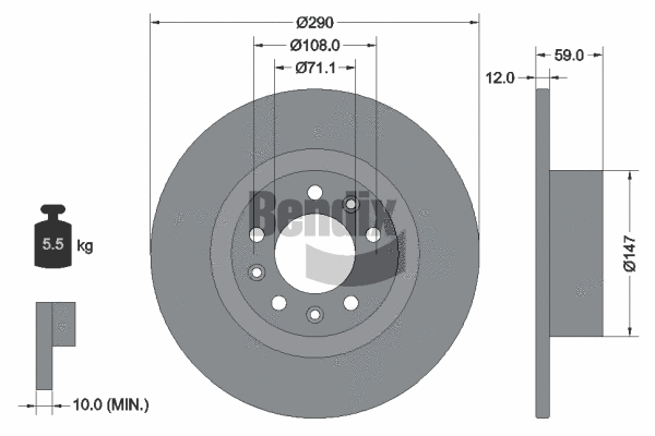 Brake Disc (BDS1609)