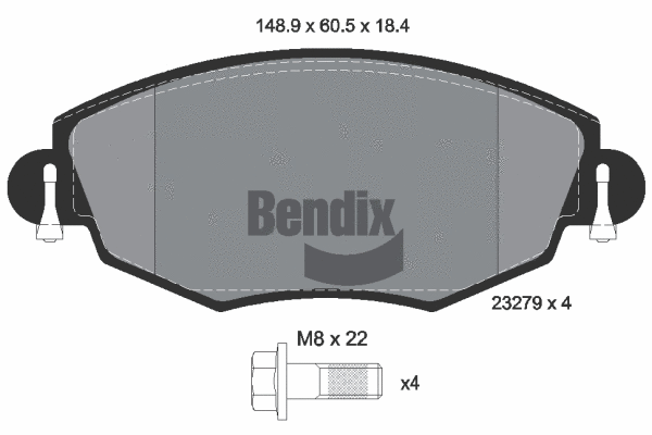 Brake Pad Set, disc brake (BPD1342)