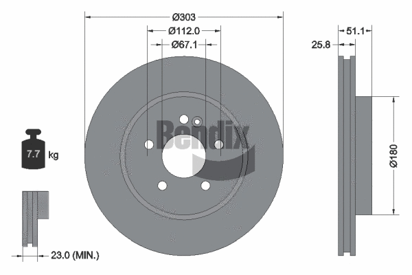 Brake Disc (BDS1422HC)