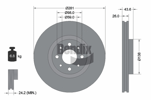 Brake Disc (BDS1134)