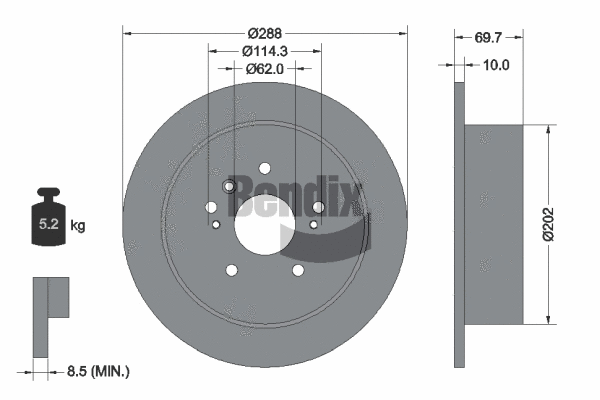 Brake Disc (BDS1807)