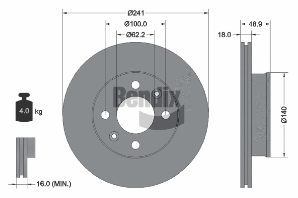 Brake Disc (BDS1169)