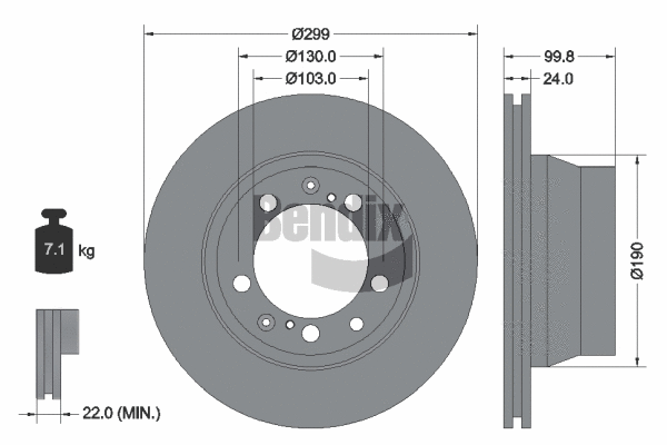 Brake Disc (BDS2170)