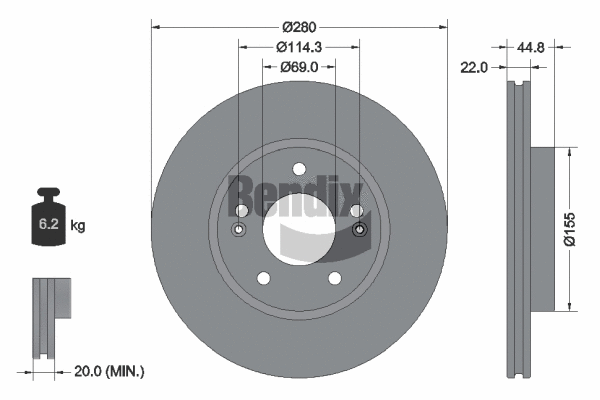 Brake Disc (BDS2173)