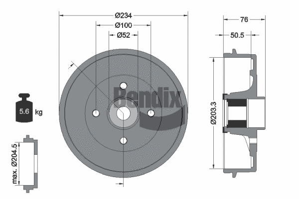 Brake Drum (BDM1135)