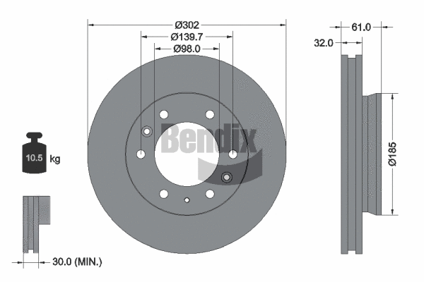 Brake Disc (BDS1402)