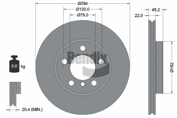 Brake Disc (BDS1274HC)