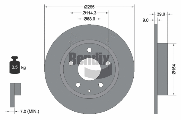 Brake Disc (BDS1735)