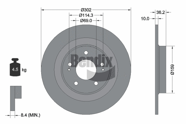 Brake Disc (BDS1486)
