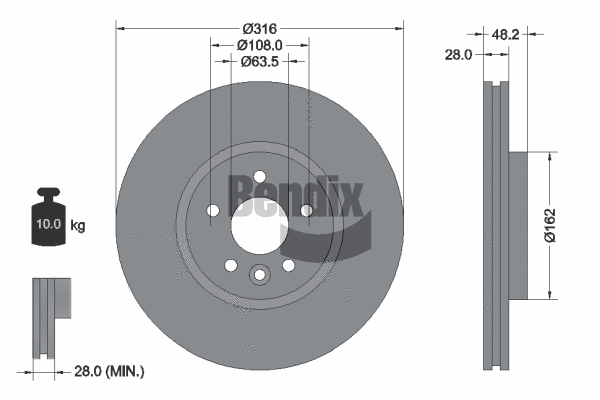 Brake Disc (BDS2093HC)