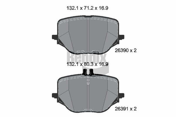 Brake Pad Set, disc brake (BPD1659)