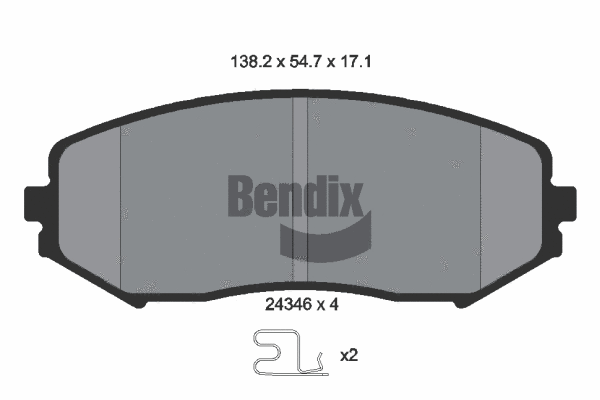 Brake Pad Set, disc brake (BPD1379)